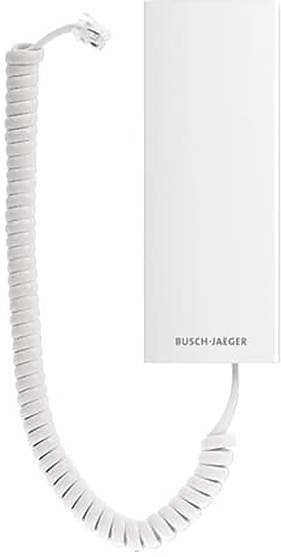 Ein weißer an der Wand montierter Bewegungsmelder mit einem zentralen schwarzen Punkt, der wahrscheinlich eine Linse oder einen Erfassungspunkt anzeigt, untergebracht in einem rechteckigen Gehäuse.