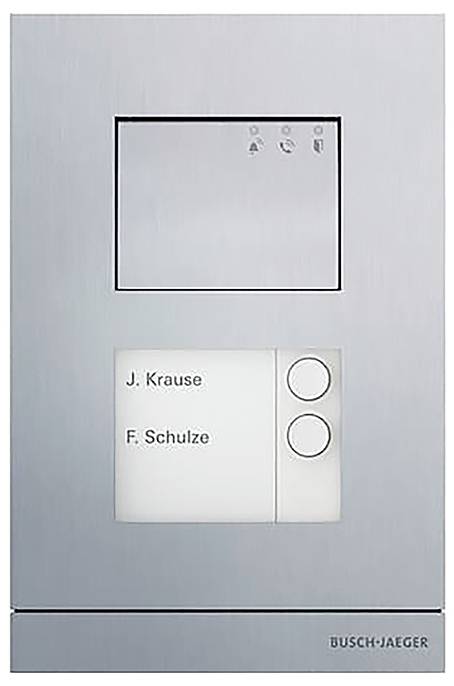 Türklingel mit zwei Knöpfen mit den Aufschriften „J. Krause