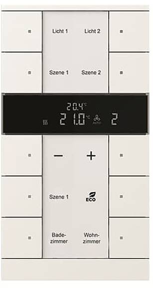Intelligente Startfeld-Bedienungsfeld mit Schaltflächen für „Licht