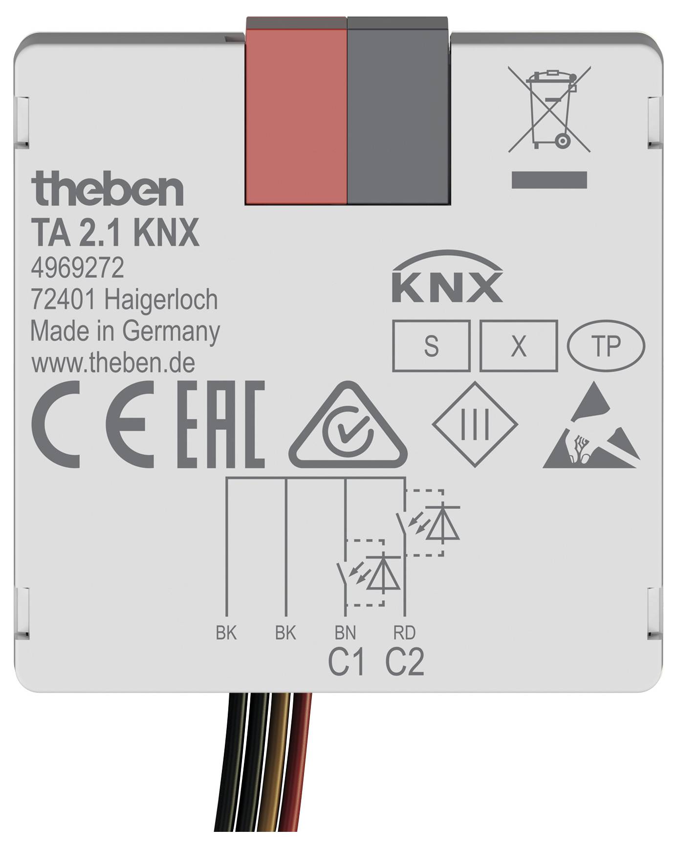Theben 4969272 Tasterschnittstelle TA 2.1 KNX