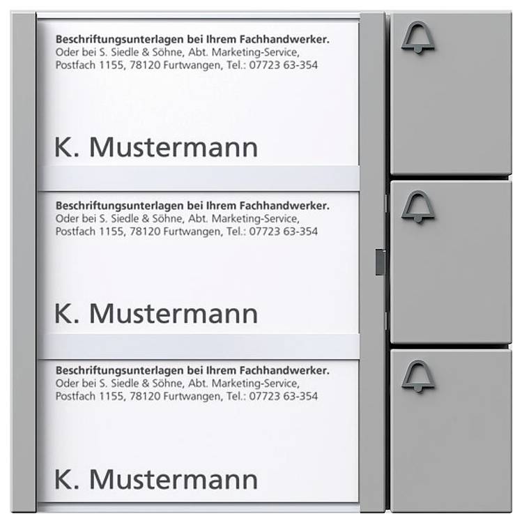 Ein beschriftetes Postfach mit 