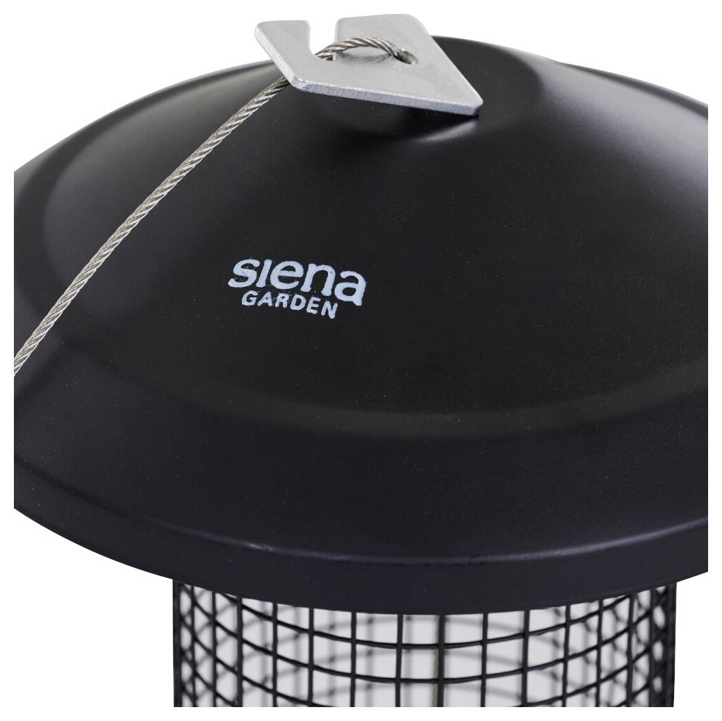 Schwarze hängende Insektenfalle aus Metall von Siena Garden.