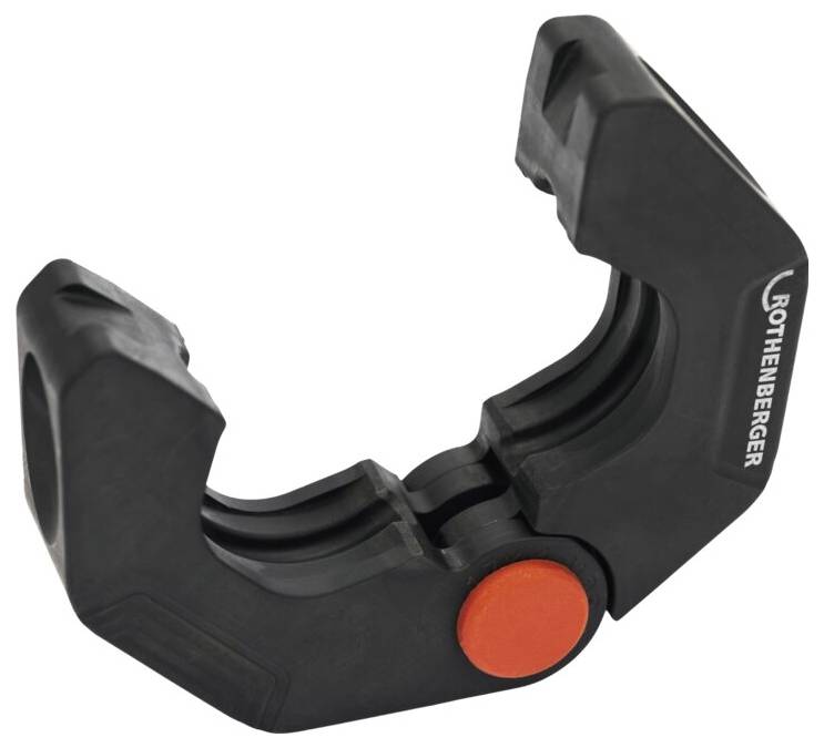 ROTHENBERGER-Rohrschneider mit schwarzem Gehäuse und rotem Rundknopf, entwickelt zum effizienten Schneiden von Kupfer- und Kunststoffrohren.