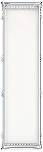 Ein hohes, rechteckiges Spiegelbild mit einem dekorativen Silberrahmen und kunstvollen Eckendetails.