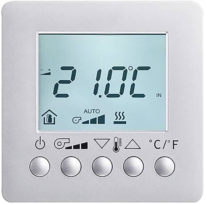 Digitales Thermostat zeigt 
