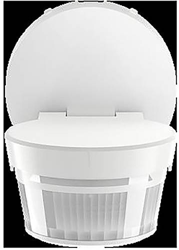 Ein weißer Toilettensitz mit teilweise sichtbarem Sockel, von vorne betrachtet.