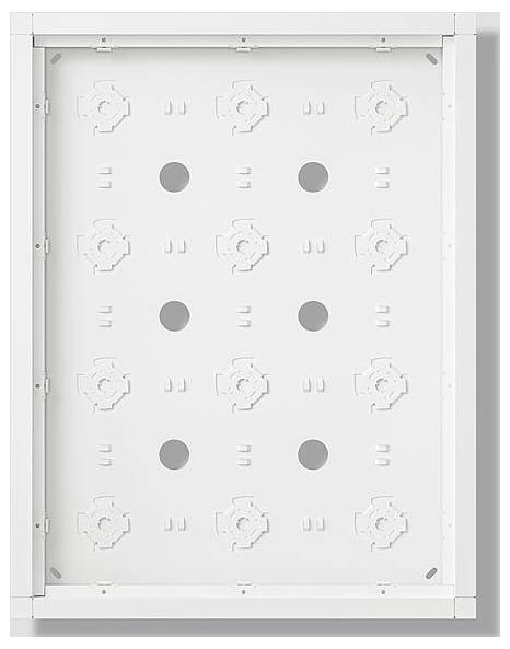 Ein dreipoliger Leistungsschalter mit ABB-Logo, mit einem schwarzen Schalthebel auf weißem Gehäuse, verwendet für die elektrische Sicherheit.