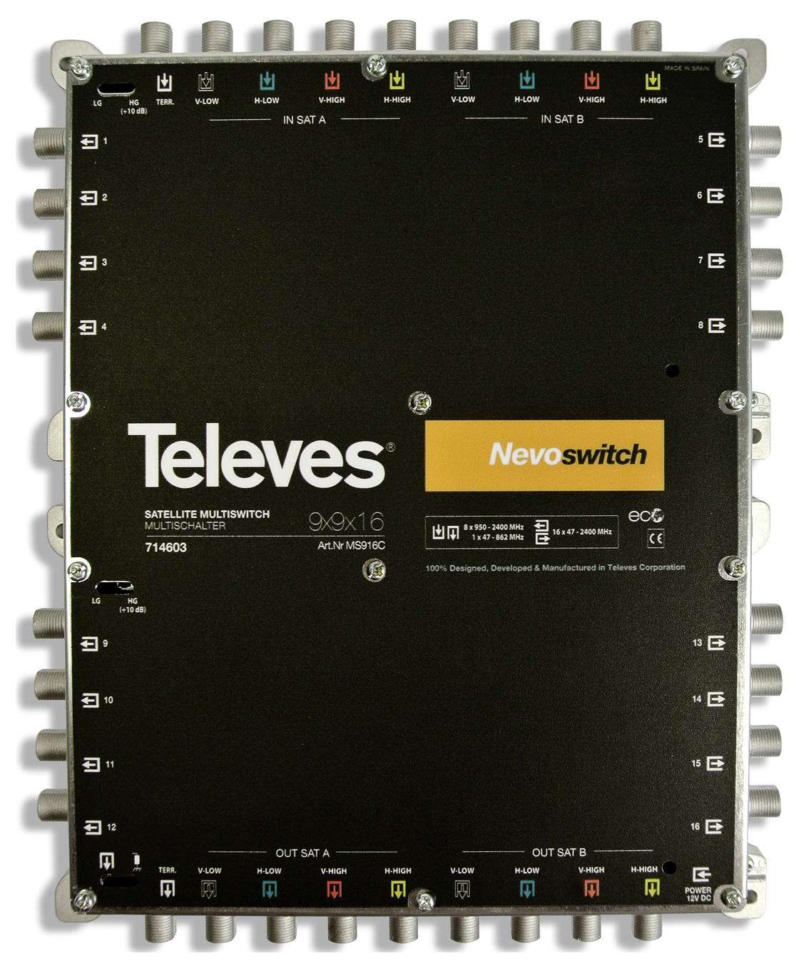 „Satelliten-Multiswitch 9x16