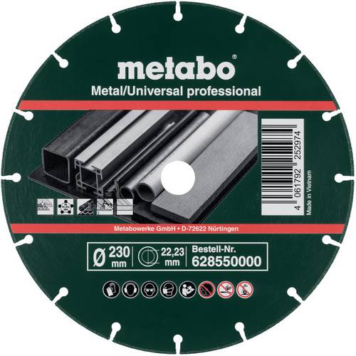 Metabo 628550000 Diamanttrennscheibe 230 mm 1 St. Metall (verzinkt)