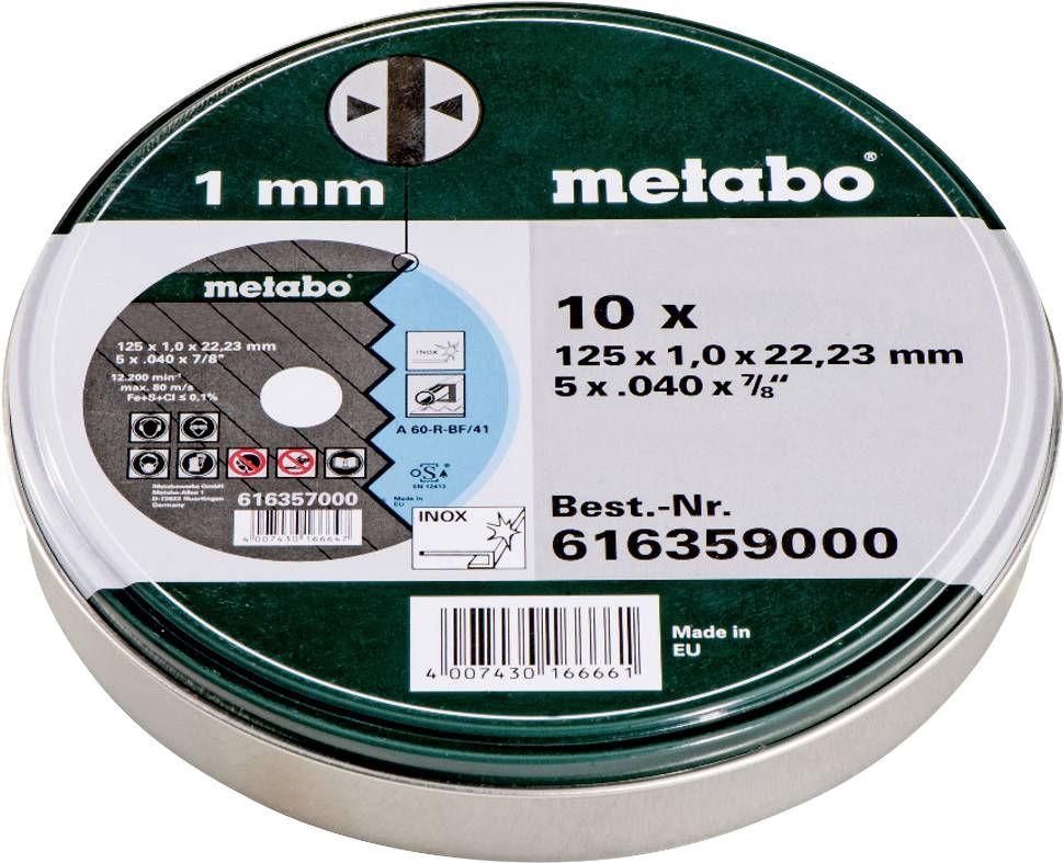 Metabo 616399000 Trennscheibe 125mm 1 St. Edelstahl (rostfrei)