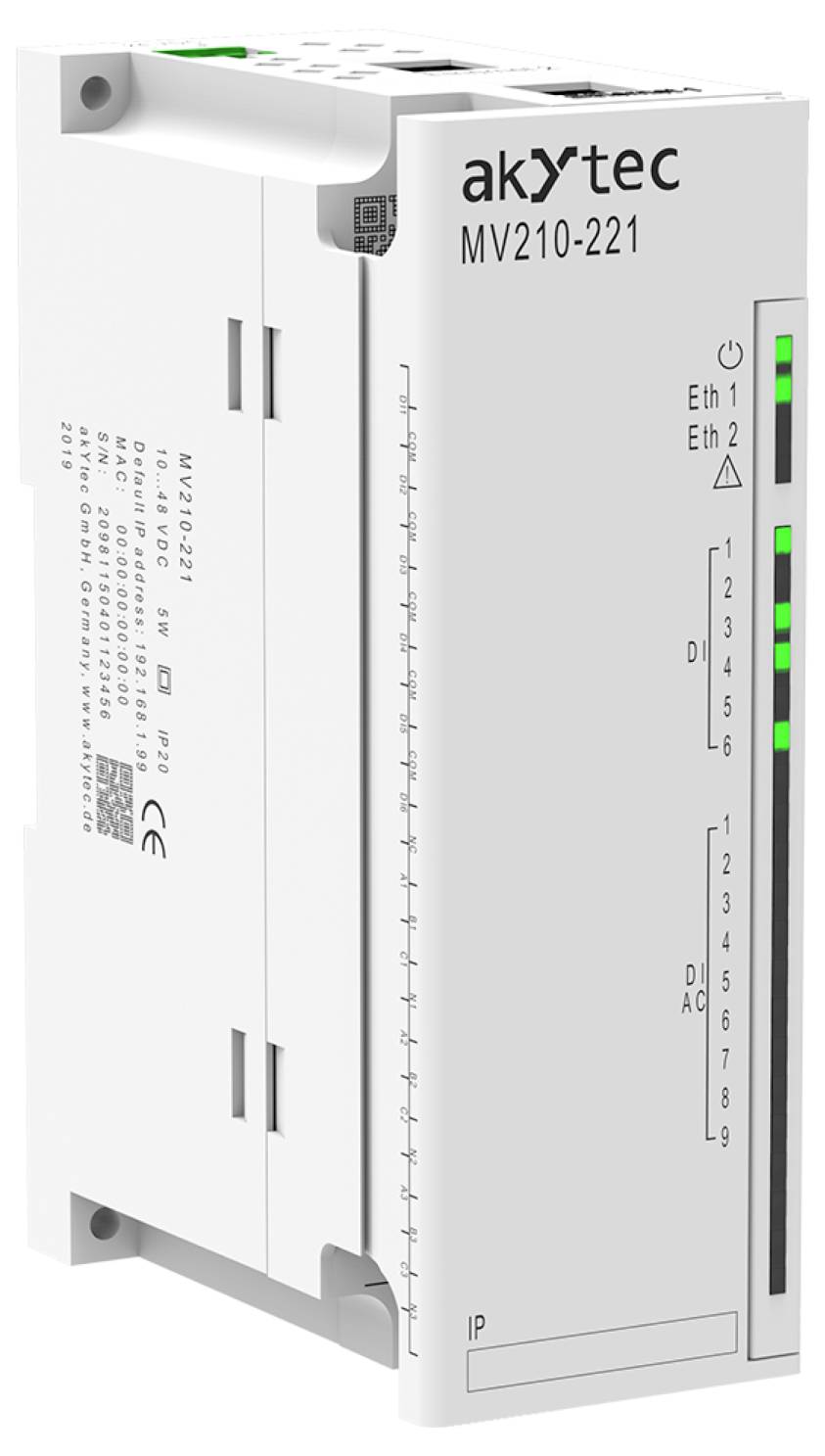 AkYtec MV210-221 88990 SPS-Digitaleingangsmodul 24 V/DC