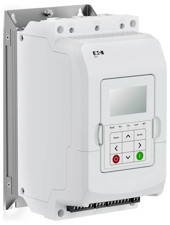 Ein elektronisches Gerät mit einer digitalen Anzeige und Bedienungstasten, ausgestattet mit Symbolen für Ein/Aus, Statusindikatoren und Navigationselementen.