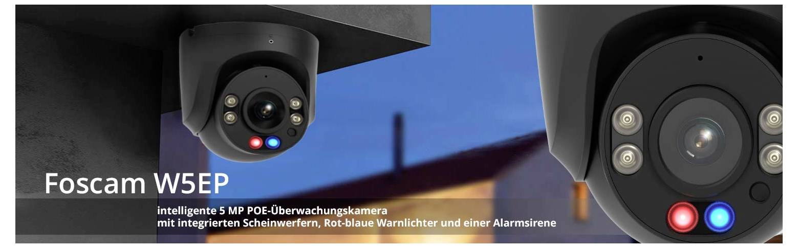 Foscam W5EP black W5EP black LAN IP Überwachungskamera