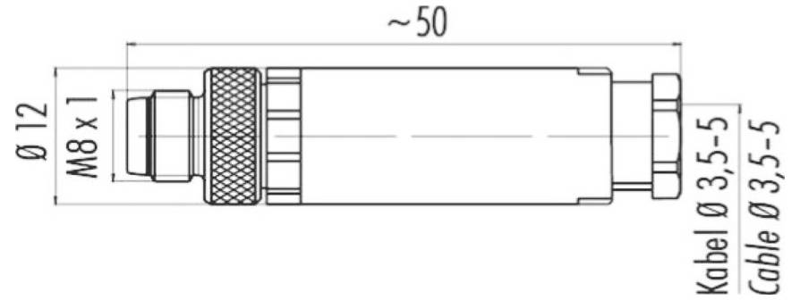 Escha 8004831 Sensor-/Aktor-Steckverbinder, unkonfektioniert Polzahl Sensoren: 3 1St.
