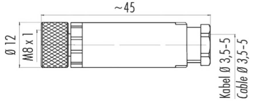 Escha 8004834 Sensor-/Aktor-Steckverbinder, unkonfektioniert Polzahl Sensoren: 4 1St.