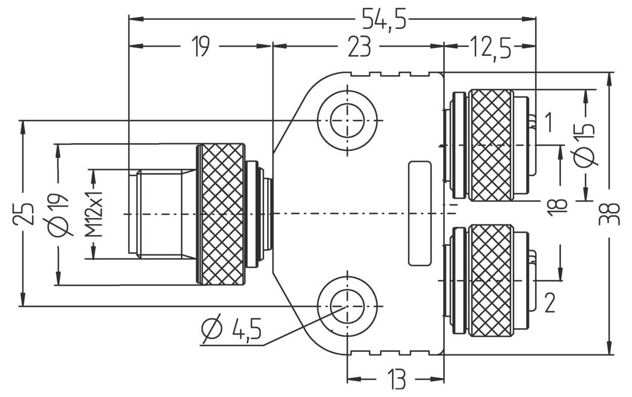 Escha 8010471 Sensor-/Aktor-Verteiler und Adapter Polzahl Sensoren: 5 1St.