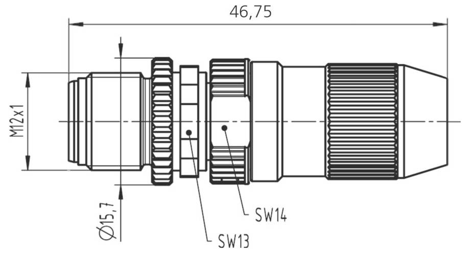 Escha 8019716 Sensor-/Aktor-Steckverbinder, unkonfektioniert Polzahl Sensoren: 4 1St.