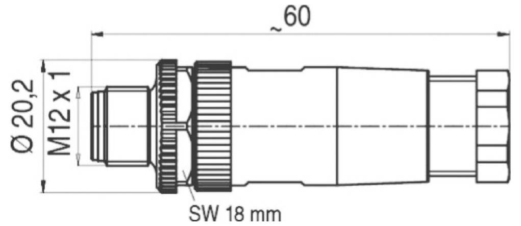 Escha 8021863 Sensor-/Aktor-Steckverbinder, unkonfektioniert Polzahl Sensoren: 8 1St.