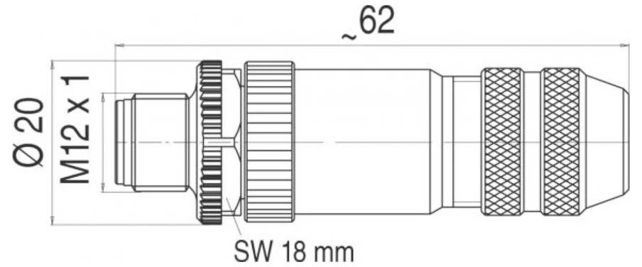 Escha 8035192 Sensor-/Aktor-Steckverbinder, unkonfektioniert Polzahl Sensoren: 8 1St.