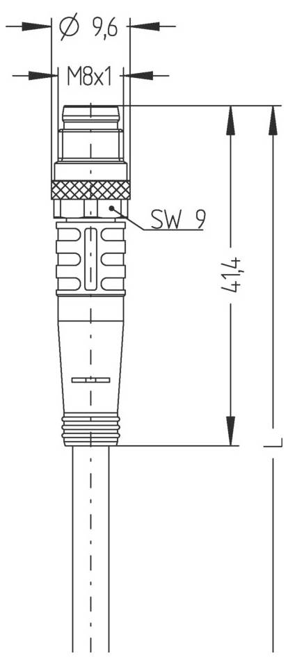 Escha 8044811 Verbindungsleitung 1.0m Polzahl Sensoren: 3 1St.