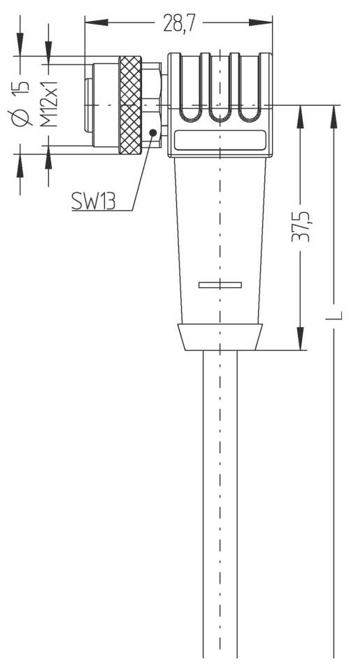 Escha 8046995 Sensor-/Aktor-Anschlussleitung 10.0m Polzahl Sensoren: 8 1St.