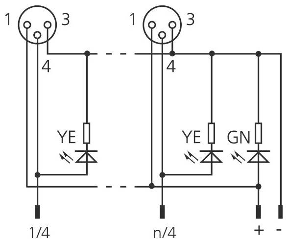 Escha 8I/OM8-3P2C-5/S370 8061796 Sensor/Aktorbox passiv M8-Verteiler mit Metallgewinde 1St.