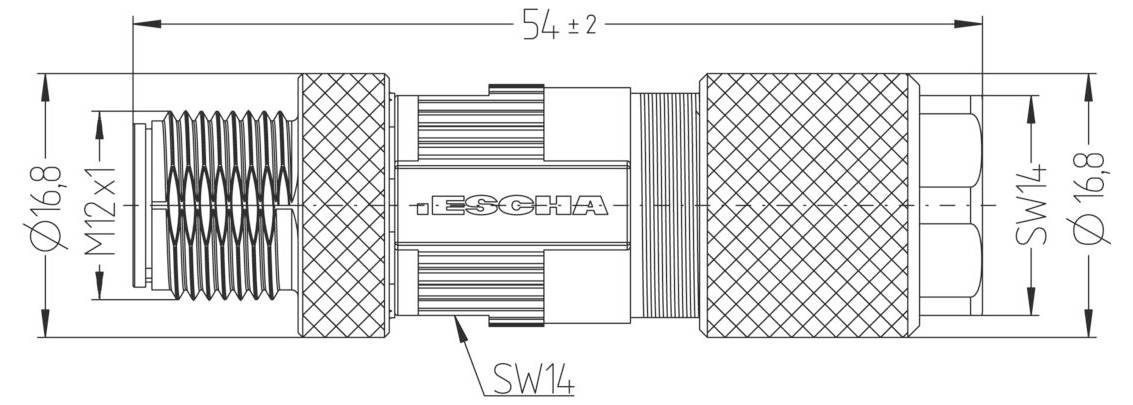 Escha 8065954 Sensor-/Aktor-Steckverbinder, unkonfektioniert Polzahl Sensoren: 4 1St.