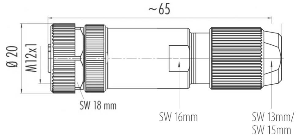 Escha 8068908 Sensor-/Aktor-Steckverbinder, unkonfektioniert Polzahl Sensoren: 4 1St.