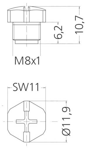 Escha 8081771 Sensor-/Aktor-Verschlusskappe 100St.