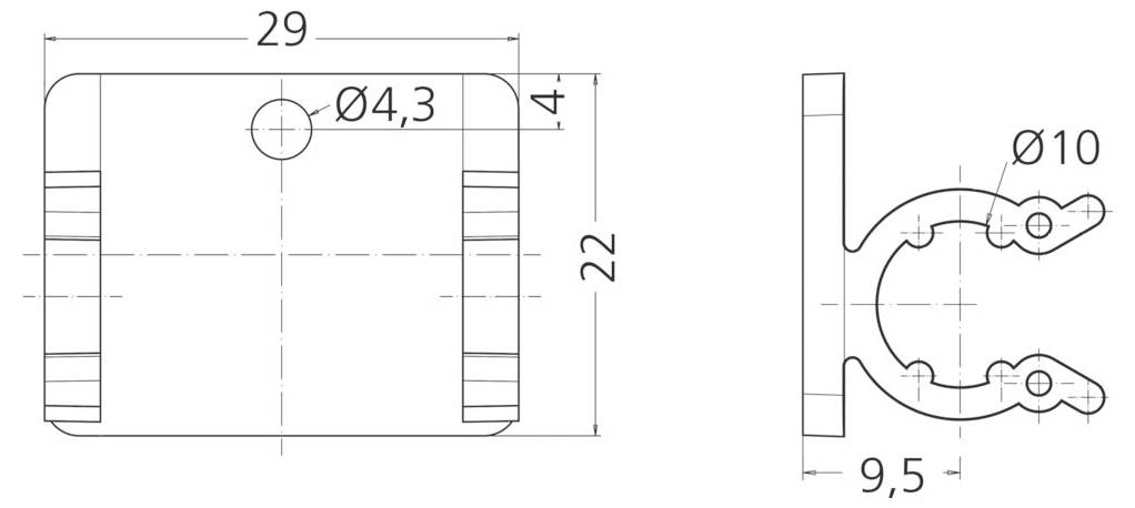 Escha 8047658 Sensor-/Aktor-Befestigungsbügel
