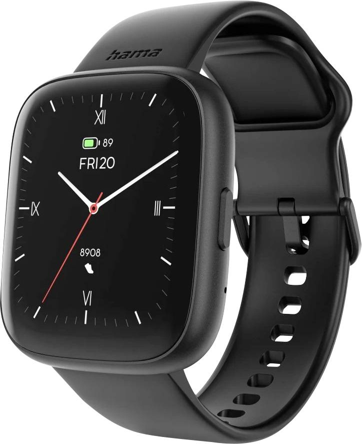 Smartwatch zeigt die Zeit als 