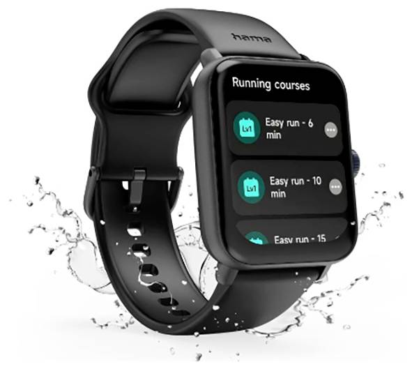 Hama Smartwatch 44mm Schwarz