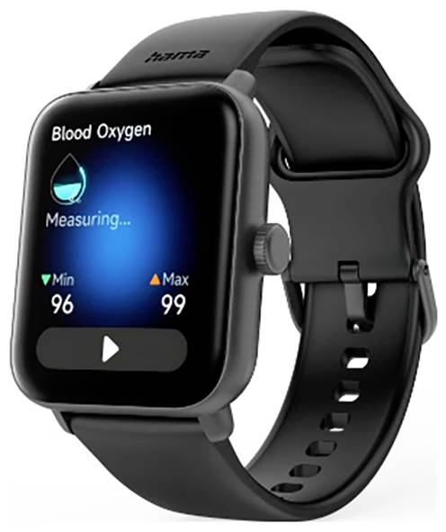 Hama 6010 Smartwatch Schwarz
