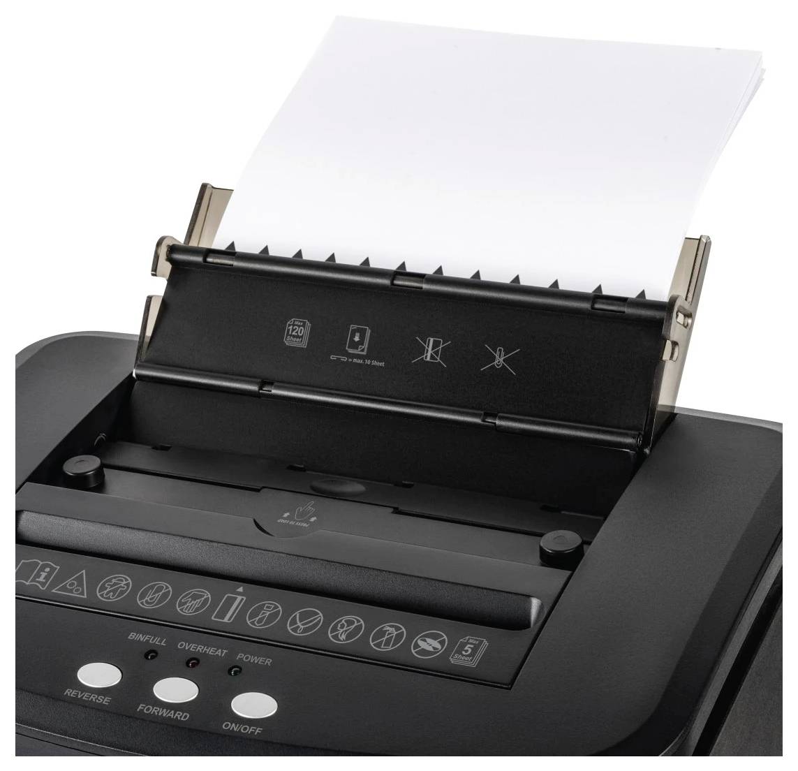 Hama Safe Auto M1200 Aktenvernichter 125 Blatt 4 x 20mm P-4 25l Vernichtet auch Kreditkarte