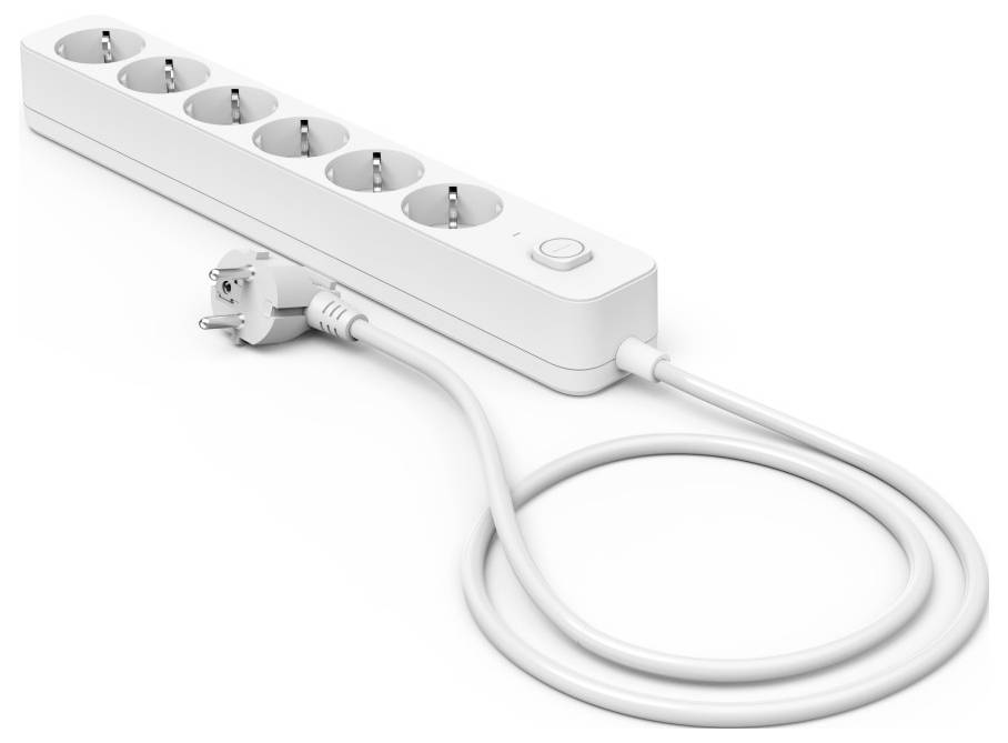 Hama 00116078 Steckdosenleiste mit Schalter Weiß Schutzkontakt 1St.