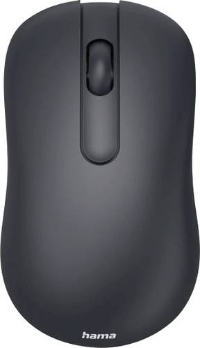 Hama WM-100 Maus Kabellos Optisch Schwarz 3 Tasten 1200 dpi Geräuscharme Tasten