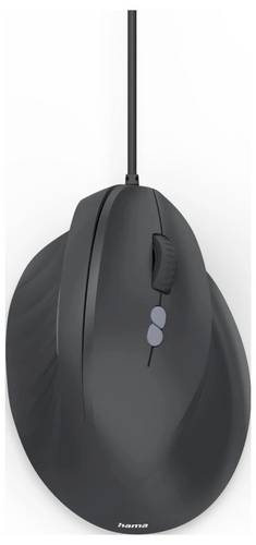 Hama ECM-500R Maus Kabelgebunden Optisch Schwarz 7 Tasten 1800 dpi Ergonomisch