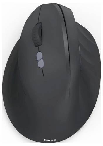 Hama EWM-600L Maus Kabellos Optisch Schwarz 8 Tasten 1800 dpi Ergonomisch
