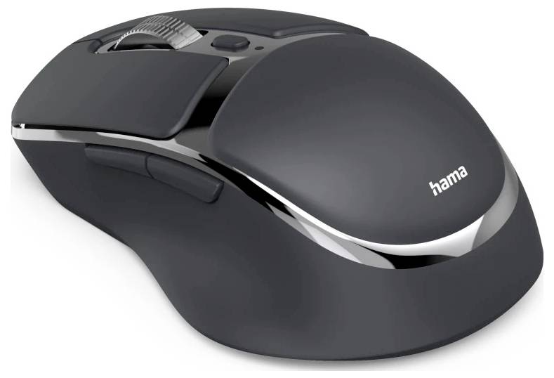 Hama WM-800 Maus Kabellos Optisch Anthrazit 8 Tasten 3200 dpi