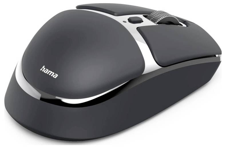 Hama WM-800 Maus Kabellos Optisch Anthrazit 8 Tasten 3200 dpi