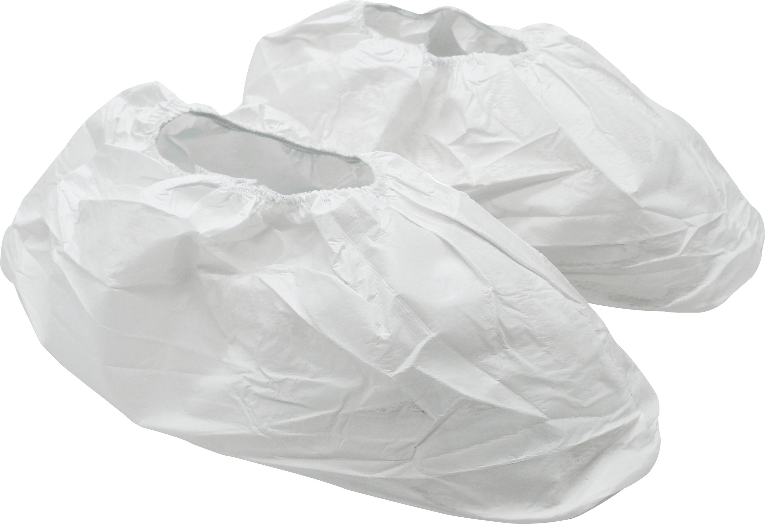 Cimco 140259 Einwegüberschuhe mit Gummizug, 10 Paar Weiß