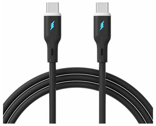 Akyga USB-Kabel USB-C® Stecker, USB-C® Stecker 1 m Schwarz AK-USB-67
