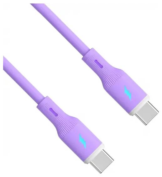Akyga USB-Kabel USB-C® Stecker, USB-C® Stecker 1m Violett AK-USB-70