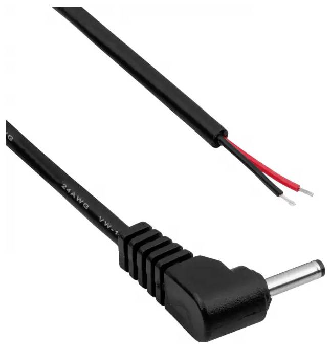 Akyga AK-SC-08 Niedervolt-Adapterkabel Hohlstecker 3.0 x 1.0mm - offene Kabelenden 1.2m 1St.