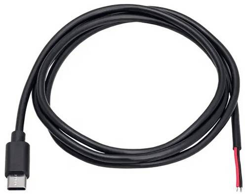 Akyga AK-SC-38 Niedervolt-Adapterkabel USB-C® Stecker - offene Kabelenden 1 m 1 St.