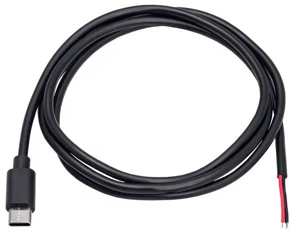 Akyga AK-SC-38 Niedervolt-Adapterkabel USB-C® Stecker - offene Kabelenden 1 m 1 St.