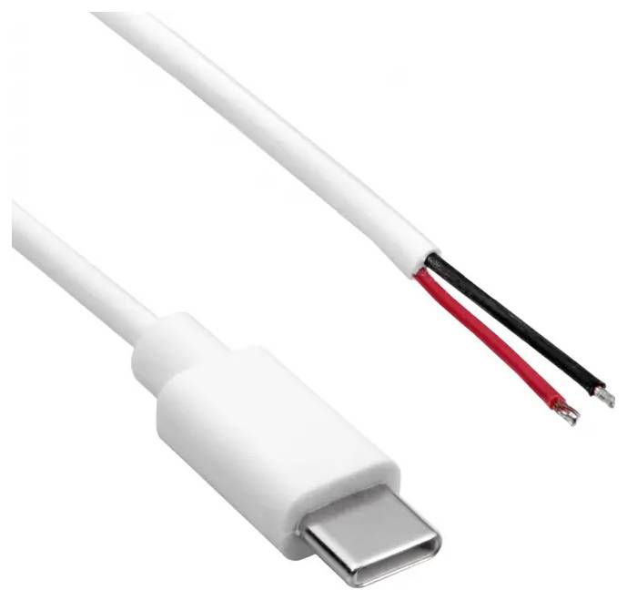 Akyga AK-SC-40 Niedervolt-Adapterkabel USB-C® Stecker - offene Kabelenden 1m 1St.