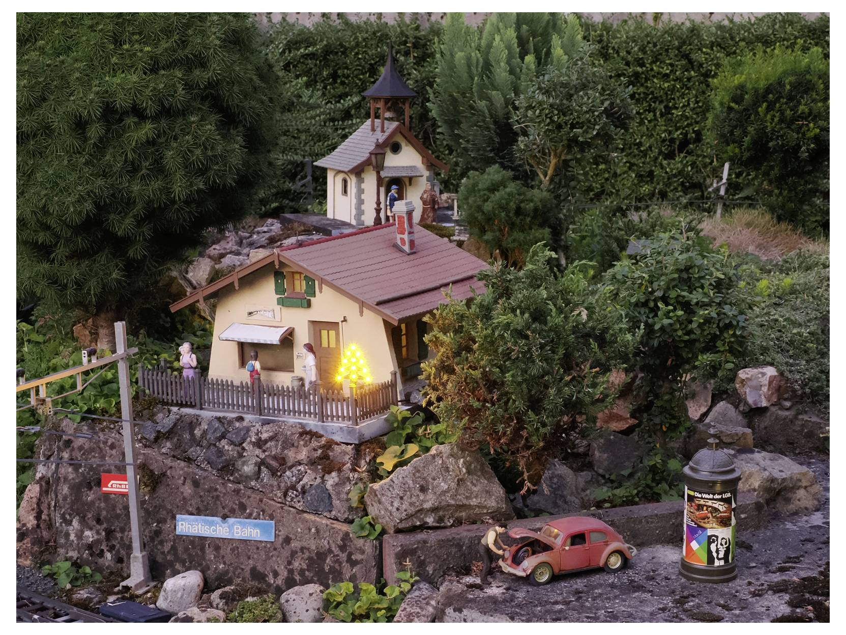 Massoth 8129590 Weihnachtsbaum Außenbeleuchtung mit LEDs 1 Set