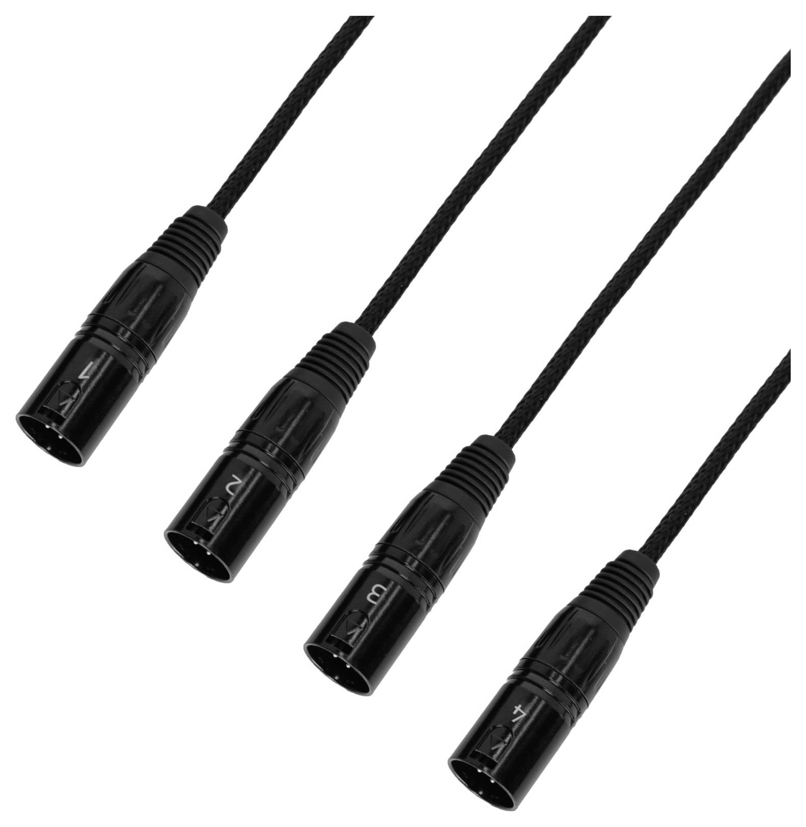 DEFENDER by Adam Hall K4CATBOXXM3 Audio, DMX, XLR Adapter [1x RJ45 - 4x XLR-Stecker 3 polig] 0.3m