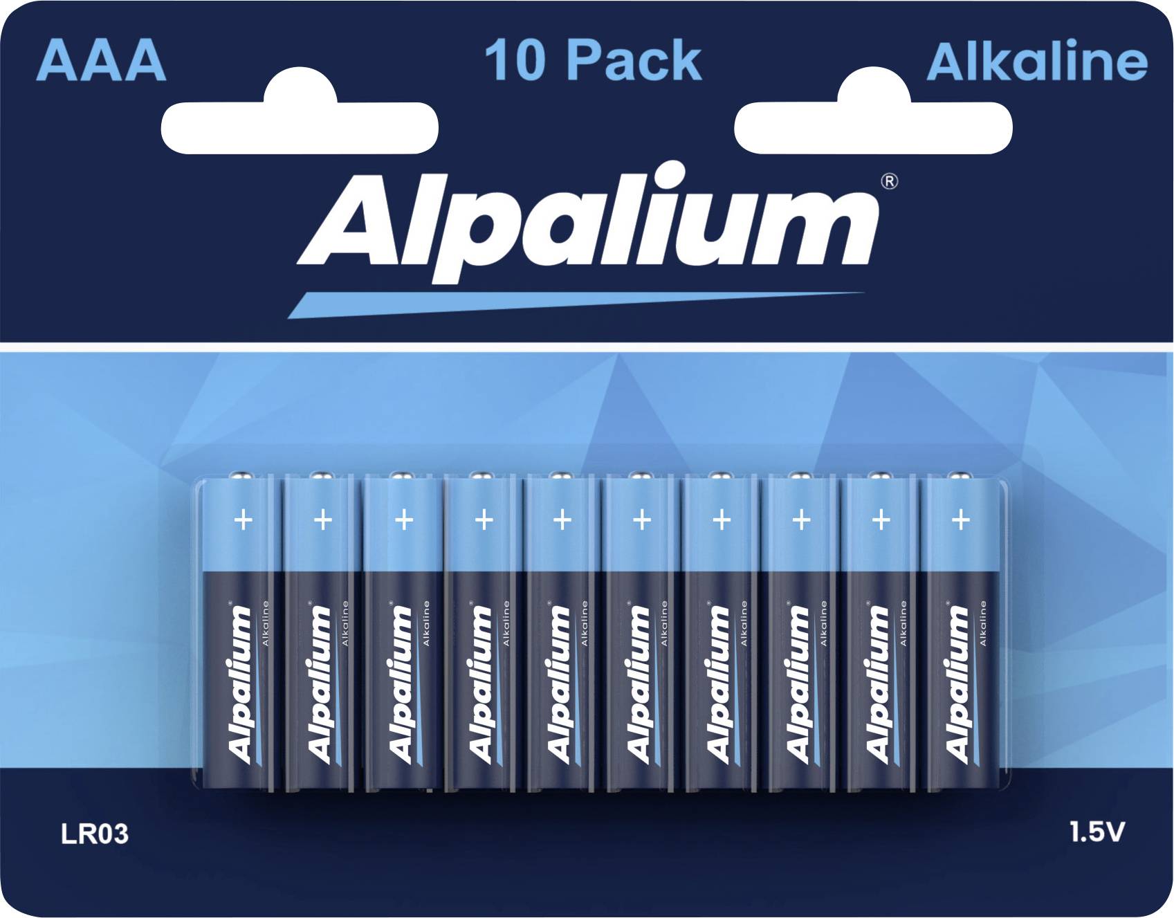 10er-Pack Alpalium AAA Alkali-Batterien, 1,5V, LR03.